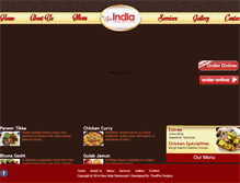 Tablet Screenshot of newindiarestaurant.com.au